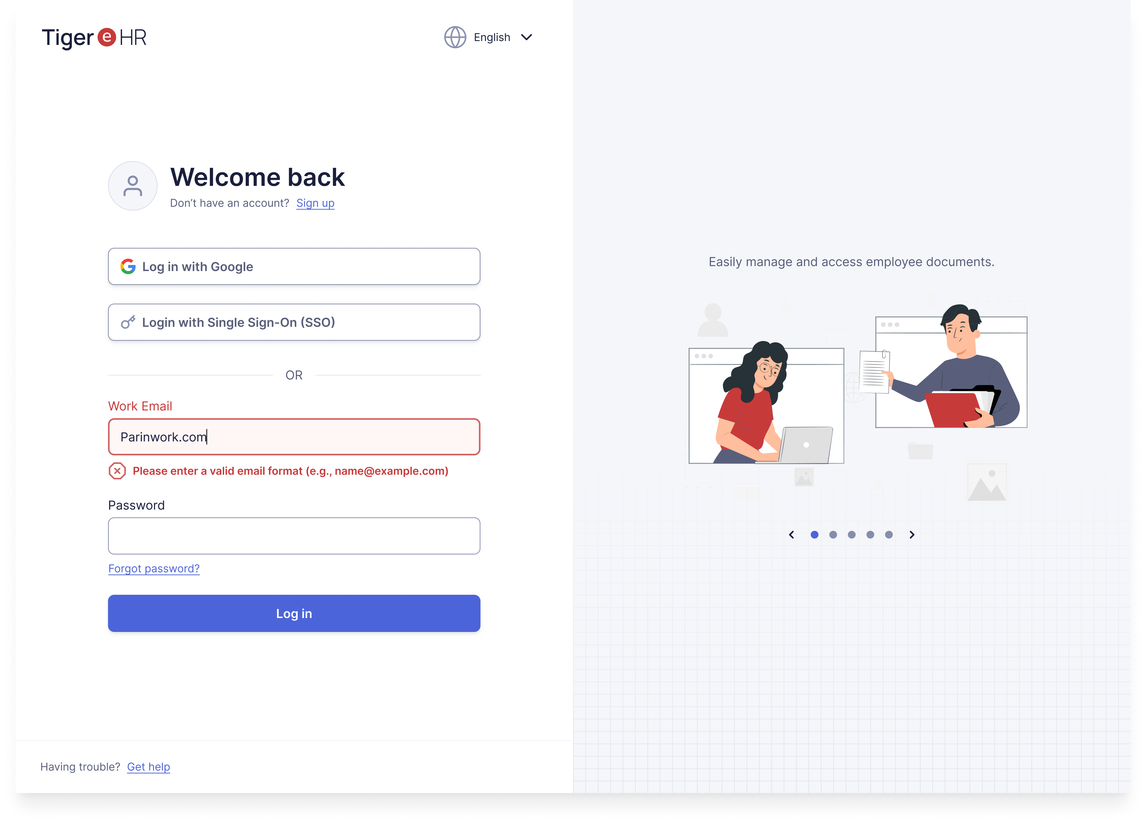 Accessible Login Form