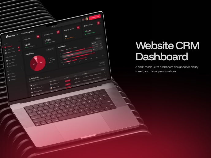 Website CRM Dashboard