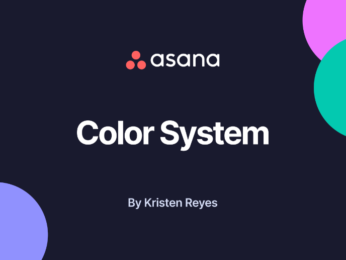 Reimagining Asana's Color System