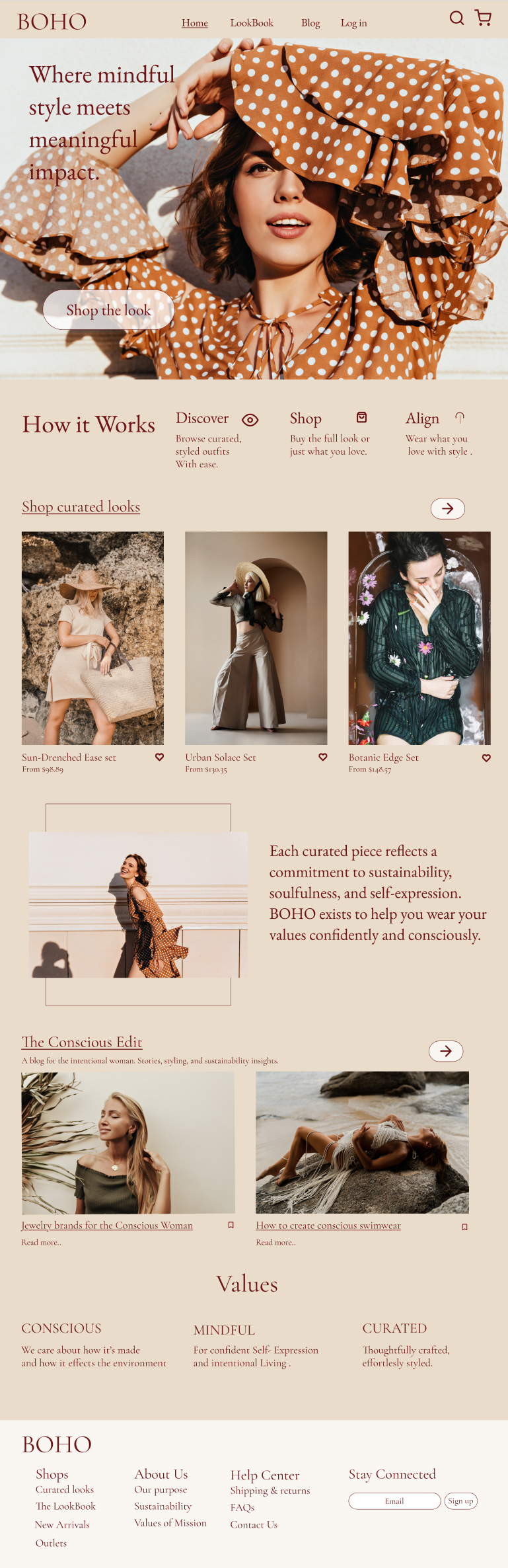 Boho Landing Page