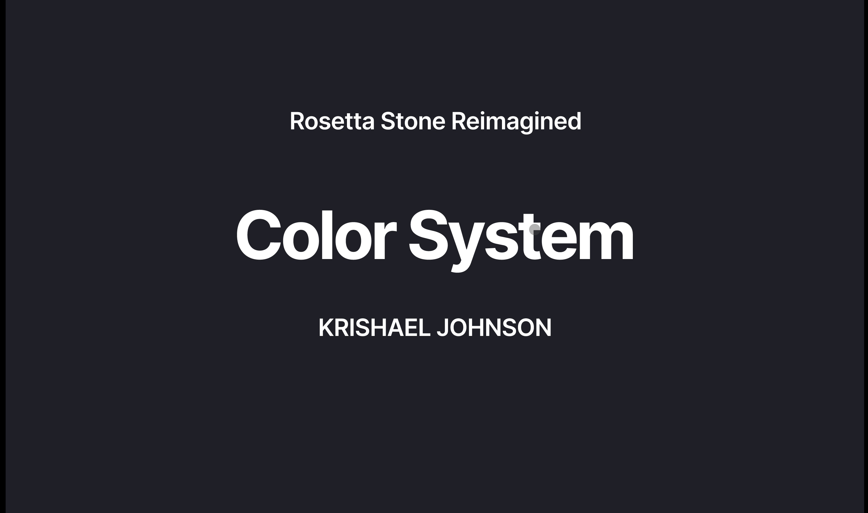 Rosetta Stone Color system