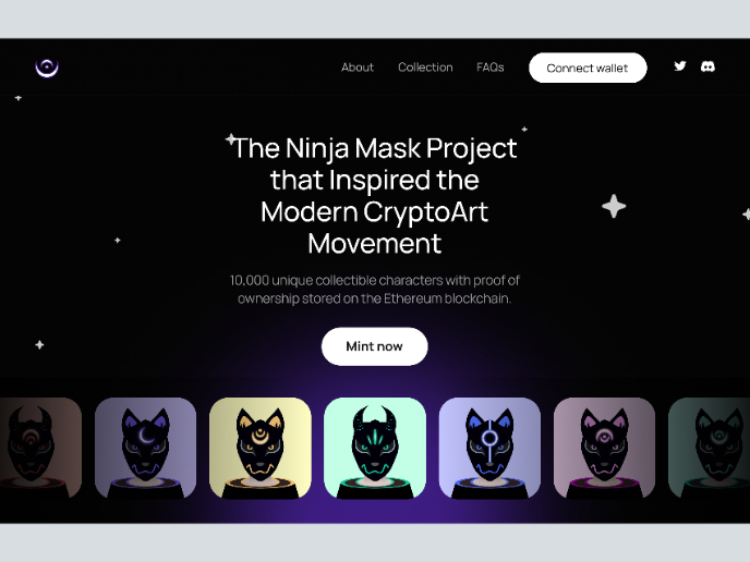 Ninja Mask NFT Her Section