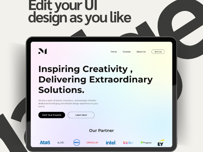 Creative Solutions Hub: UI Design for a Modern Agency