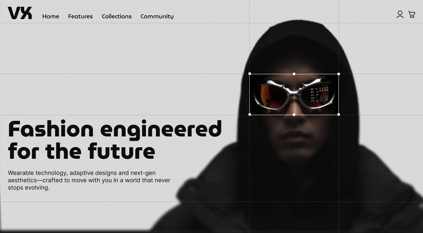 Vantyx | Tech-fashion landing page