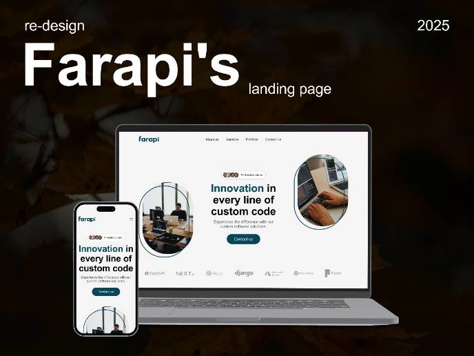 Re-design | Farapi's landing page