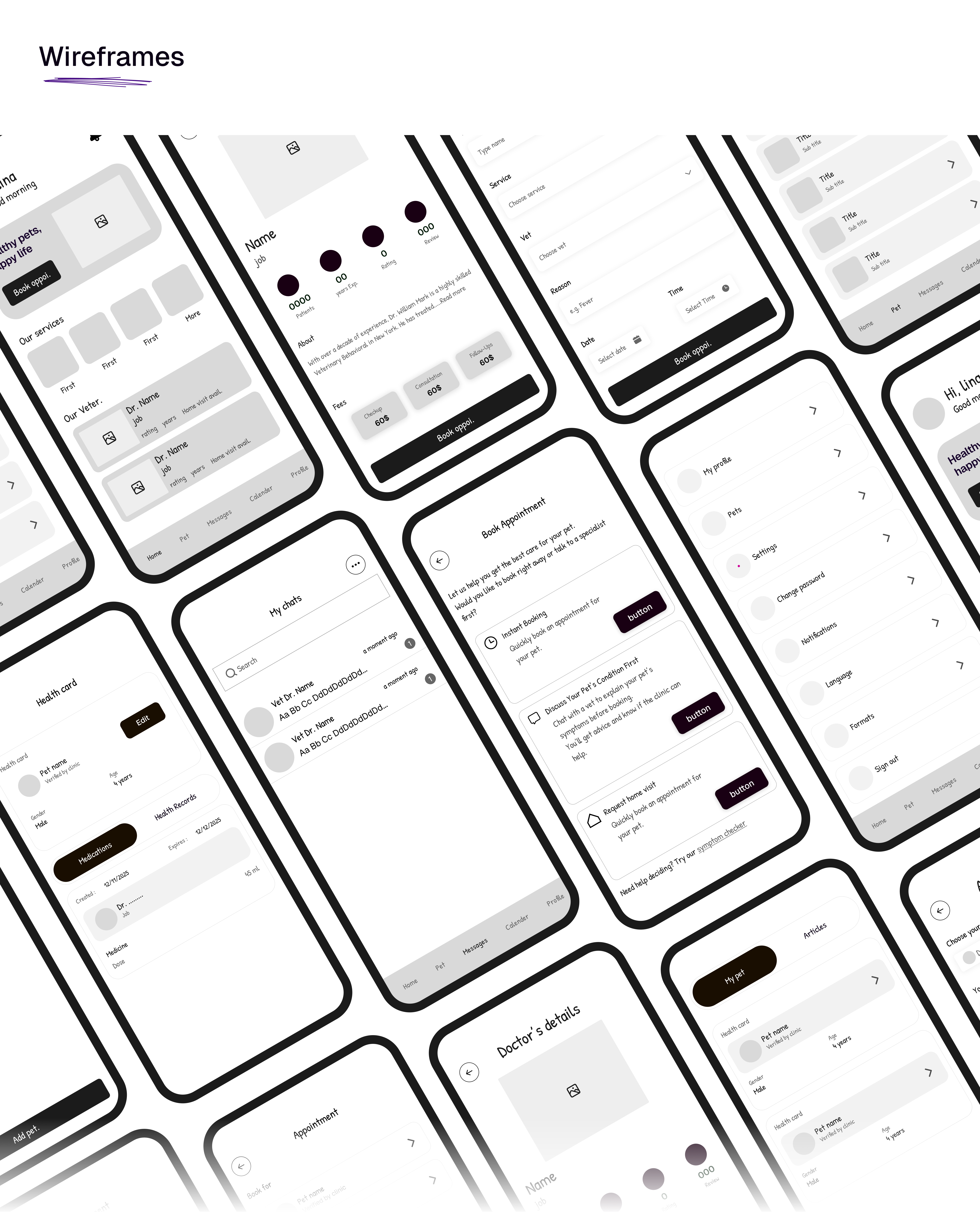 WellPet – Veterinary Clinic App | UX/UI Case Study 6