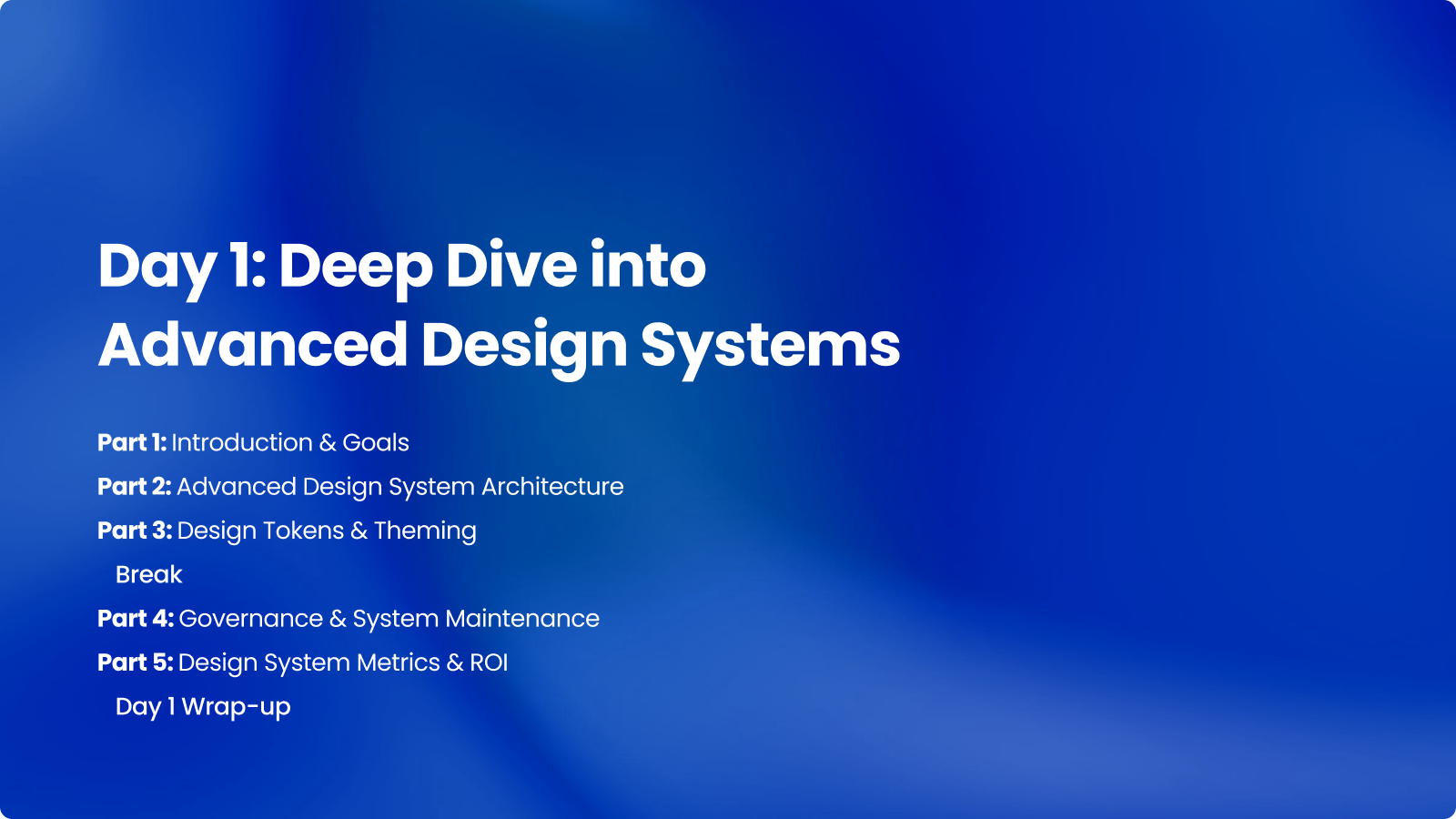 Advanced Design Systems for UX Professionals 1