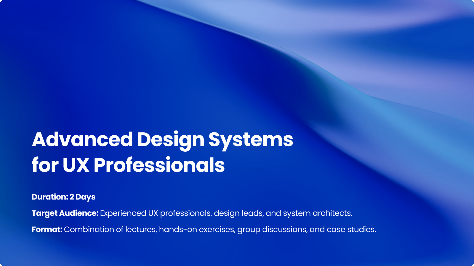 Advanced Design Systems for UX Professionals