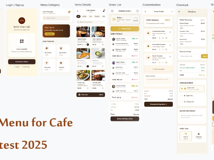 QR Digital Menu for Cafe :)