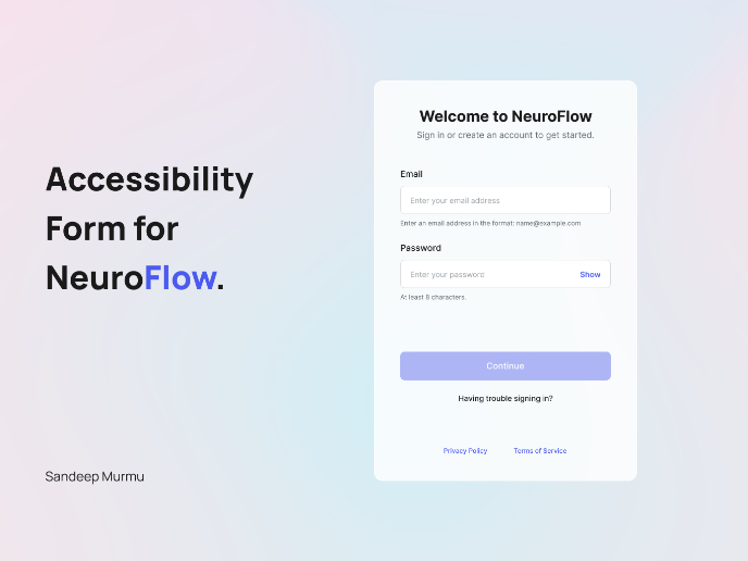 NeuroFlow - Accessible Signup Flow