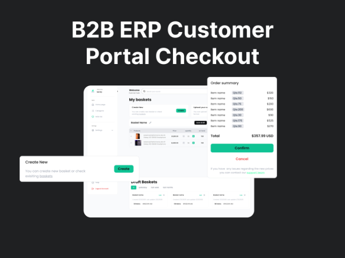 Design Rationale: B2B ERP Customer Portal Checkout