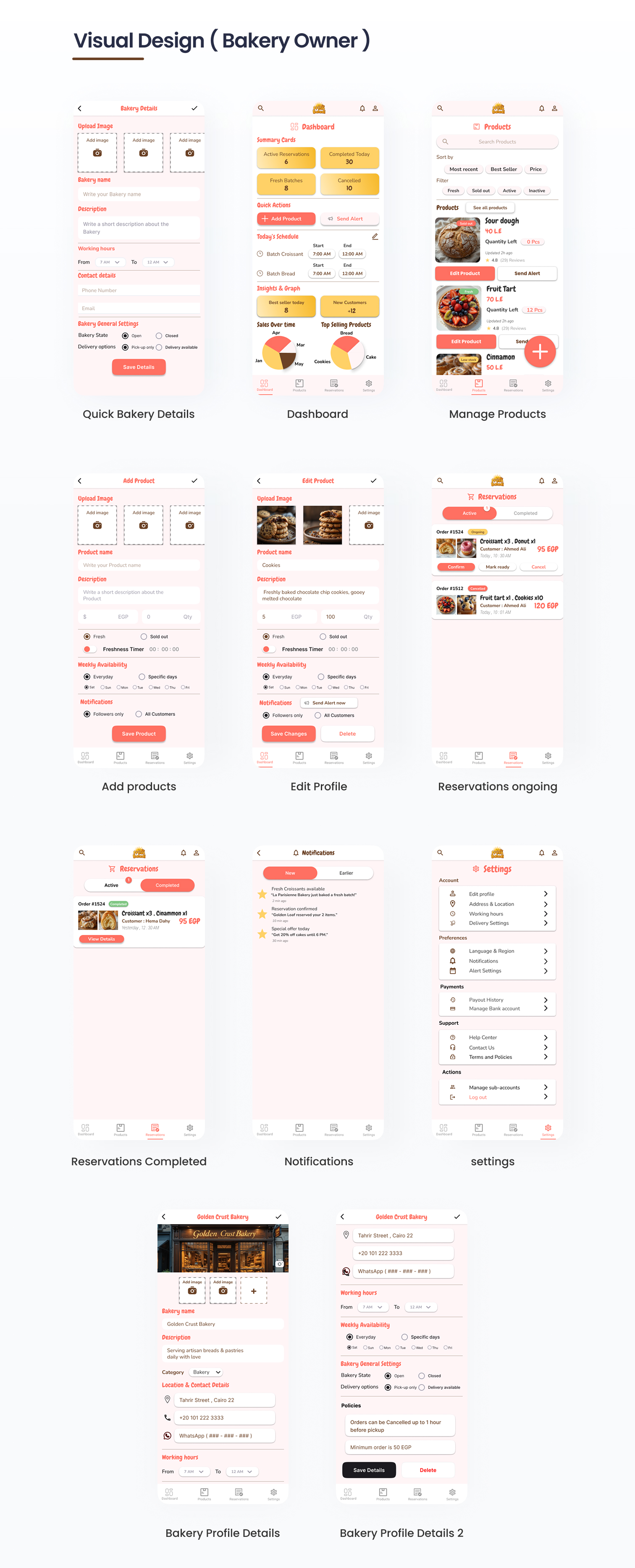 Fresh Baladi | Real-Time Bakery Alerts App | UI UX Case Study 28