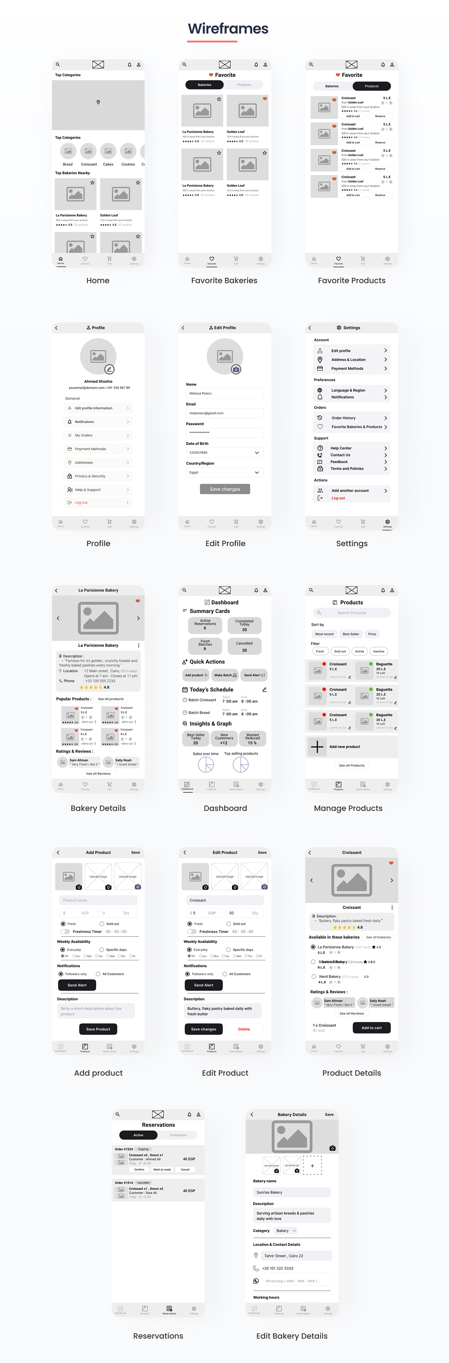 Fresh Baladi | Real-Time Bakery Alerts App | UI UX Case Study 25