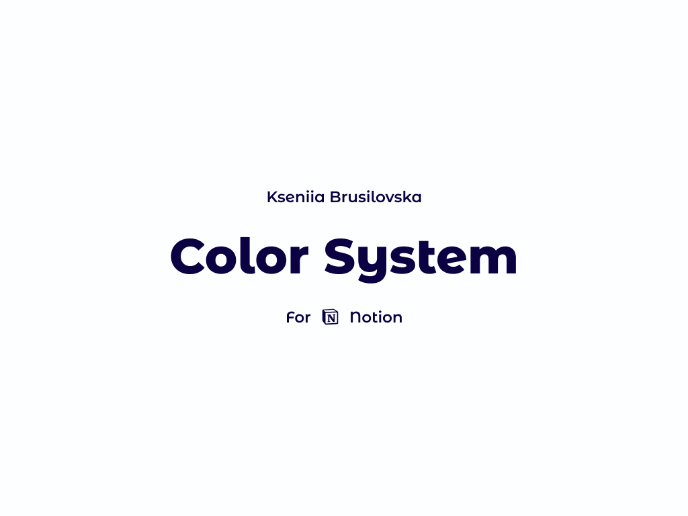 Color System Notion Use case