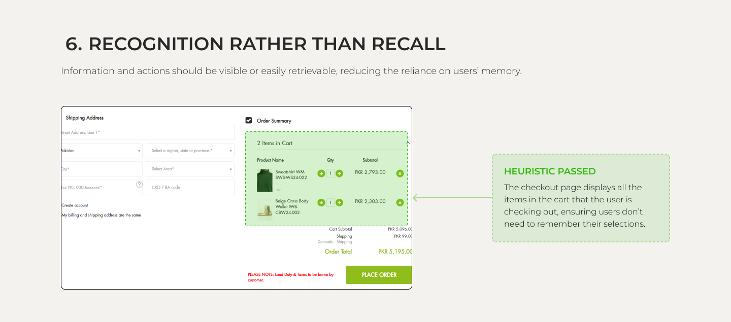 Heuristic Analysis - Ecommerce Website 7