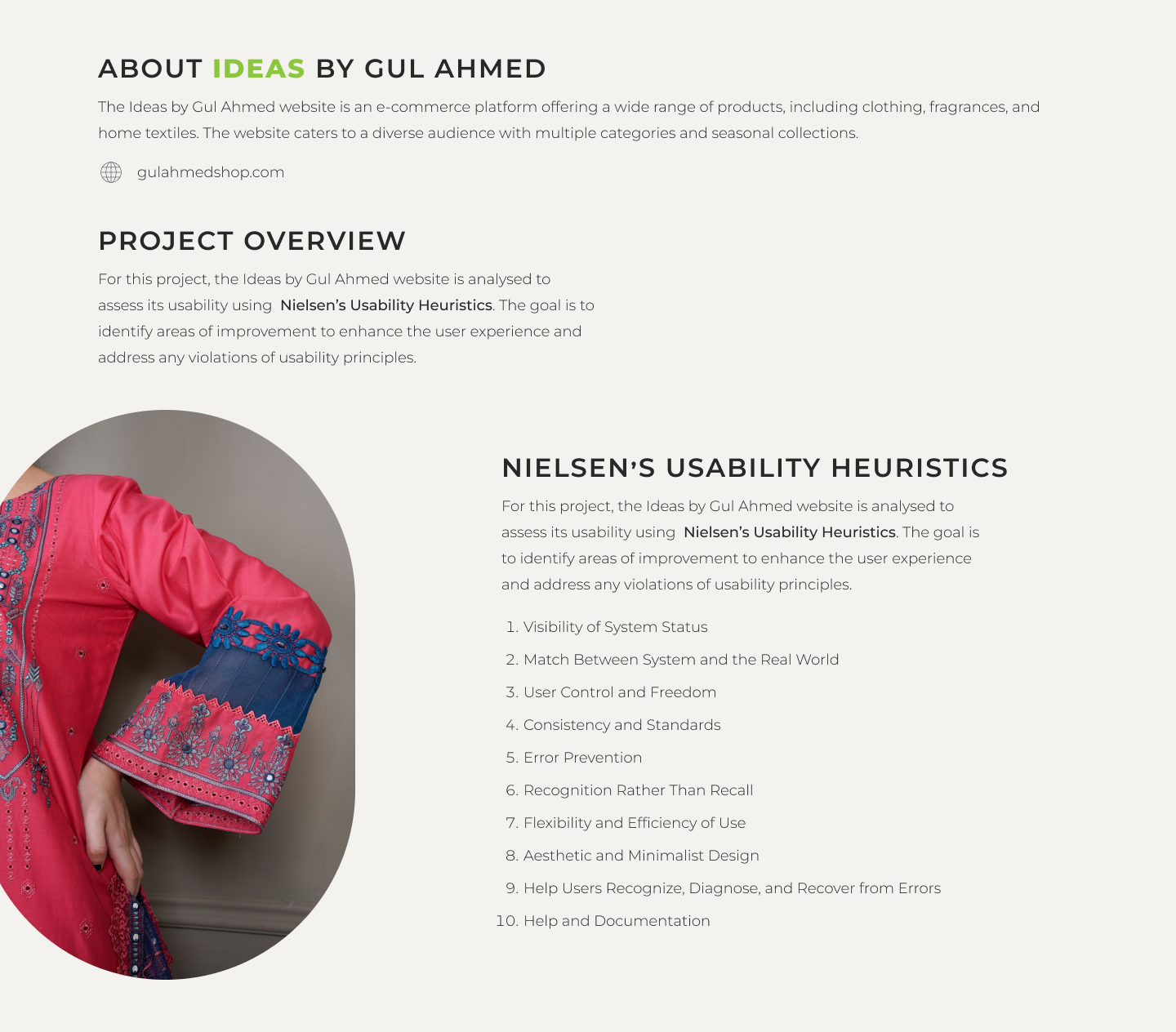 Heuristic Analysis - Ecommerce Website 1