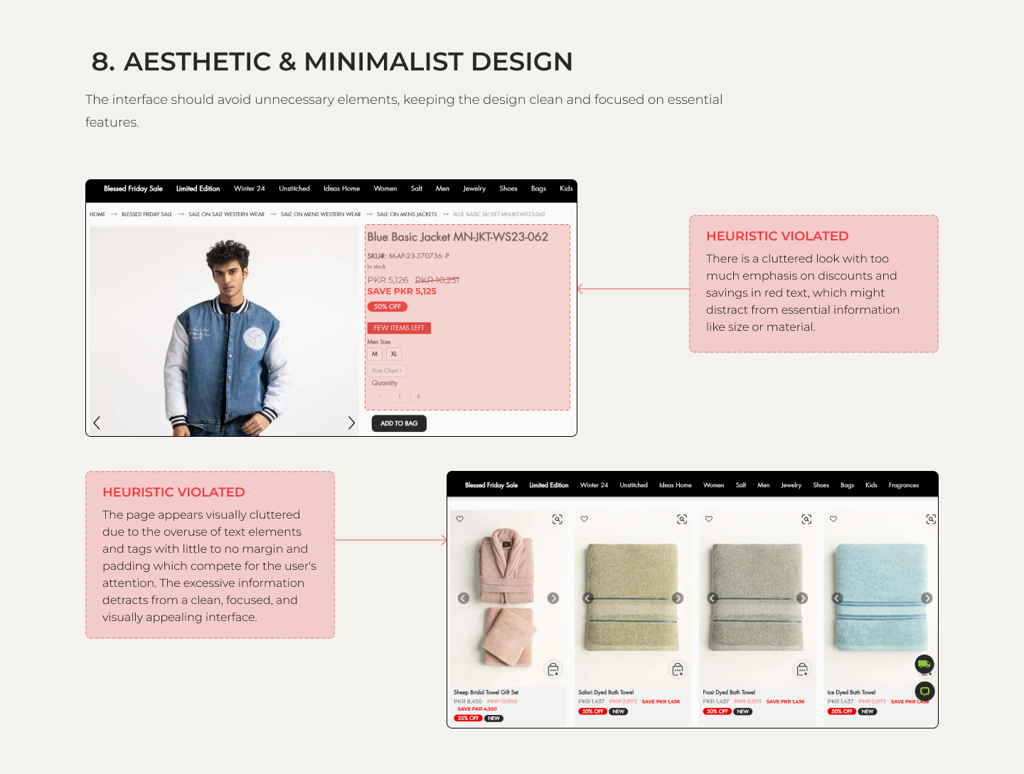 Heuristic Analysis - Ecommerce Website 9