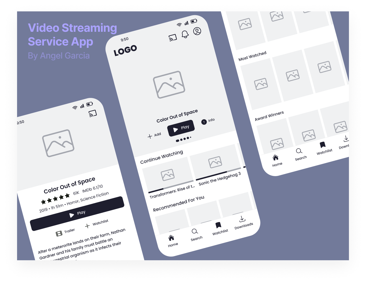 Video Streaming Service App Exercise