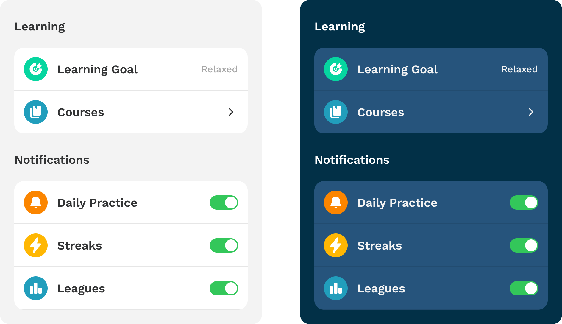 Settings, Simplified: Elevating Learning App UX through Smart Structure & Personalization 4