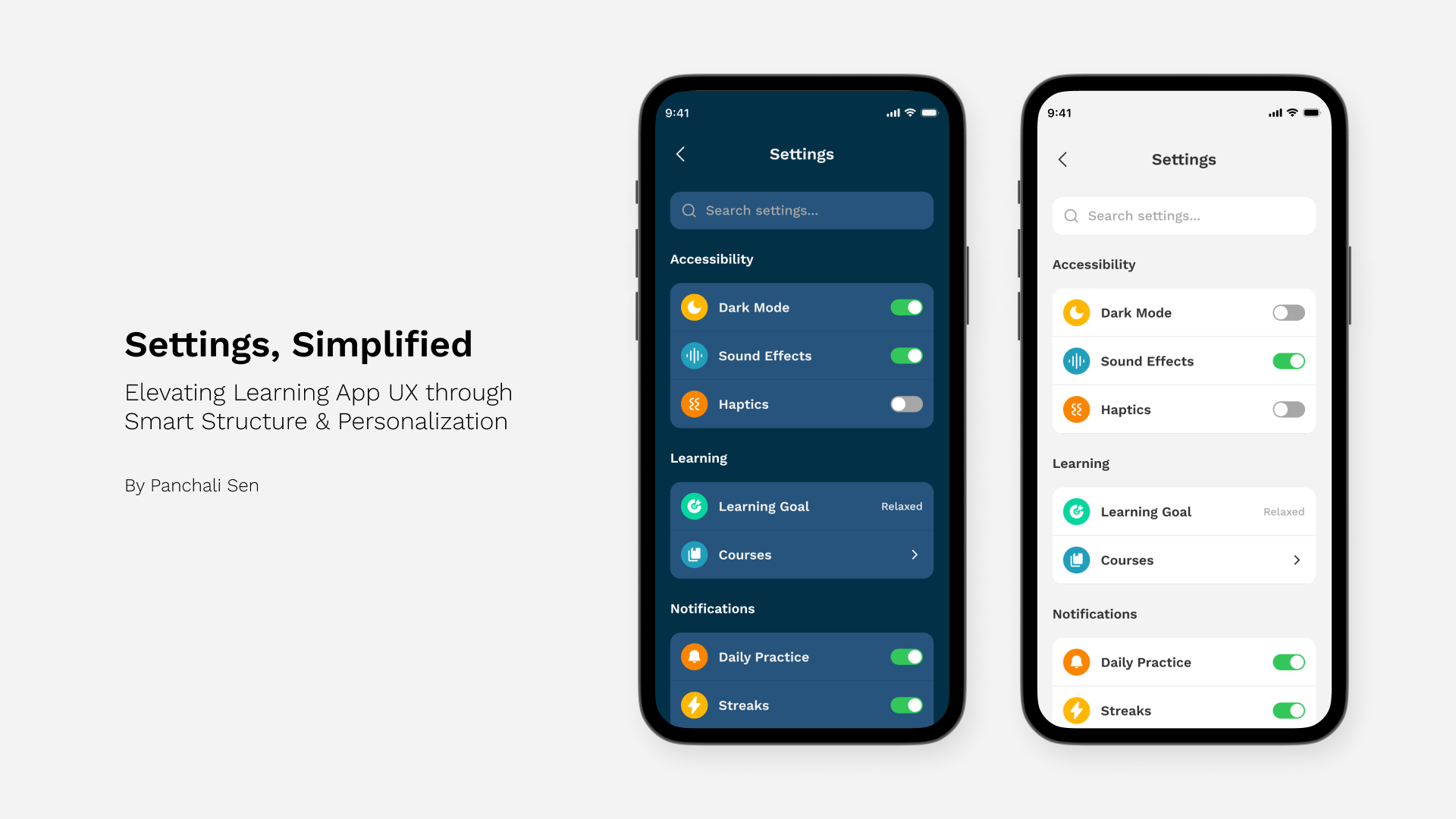 Settings, Simplified: Elevating Learning App UX through Smart Structure & Personalization