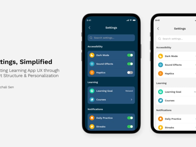 Settings, Simplified: Elevating Learning App UX through Smart Structure & Personalization