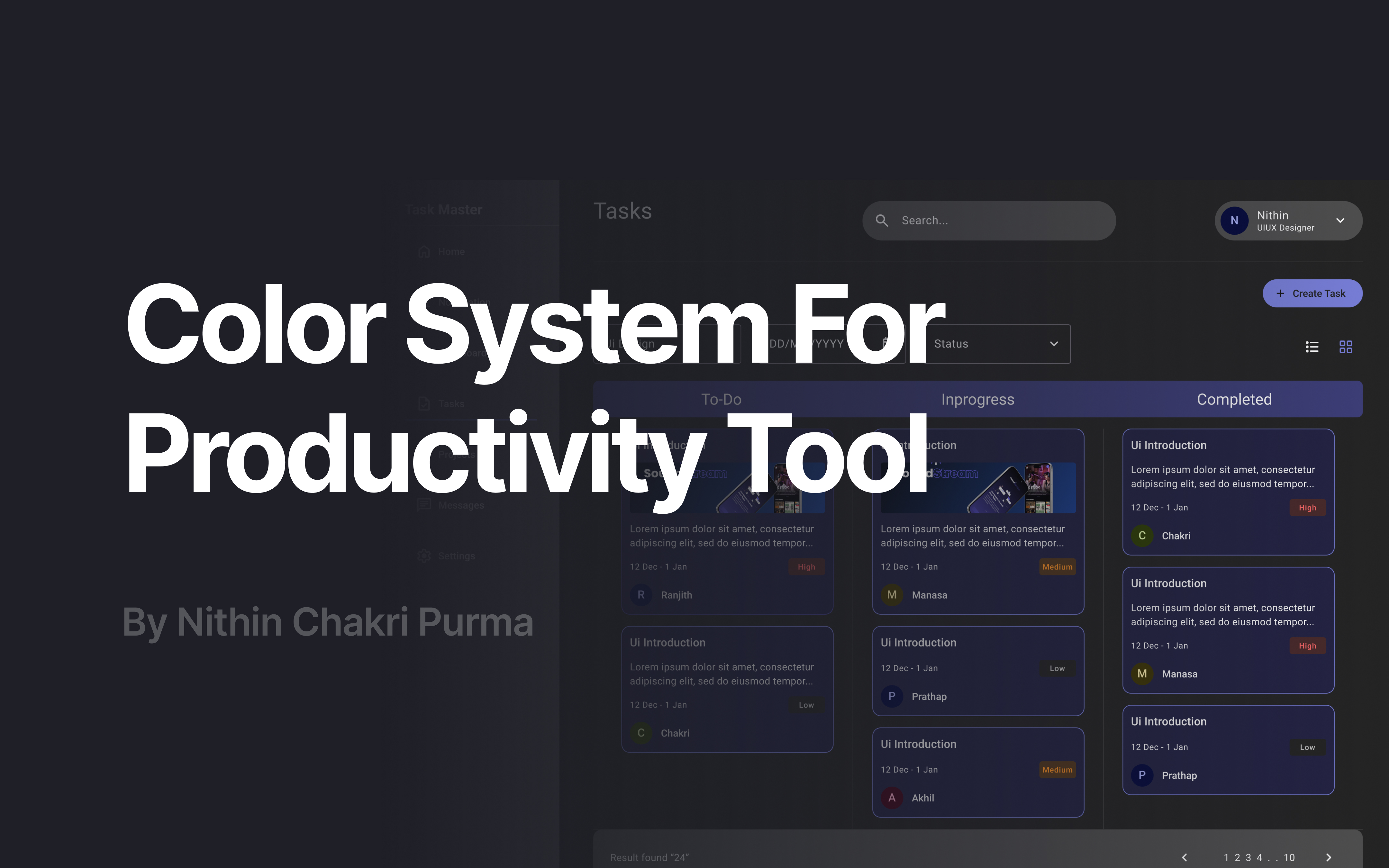 Color System For Productivity Tool