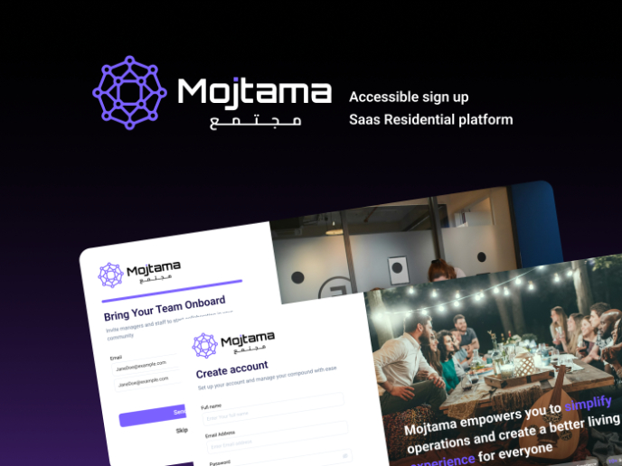 Accessible Sign-Up Flow for a Residential Management Platform