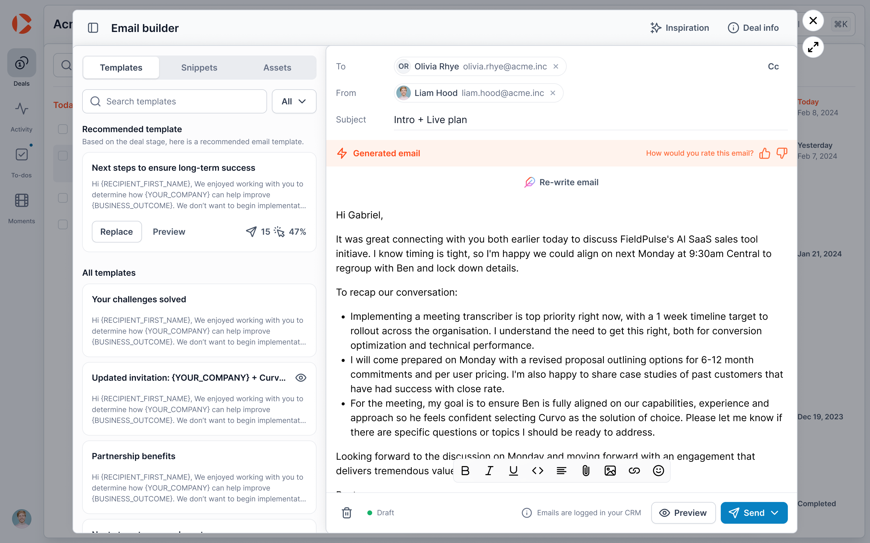 Curvo AI: Deal intelligence for next-generation sales team 7