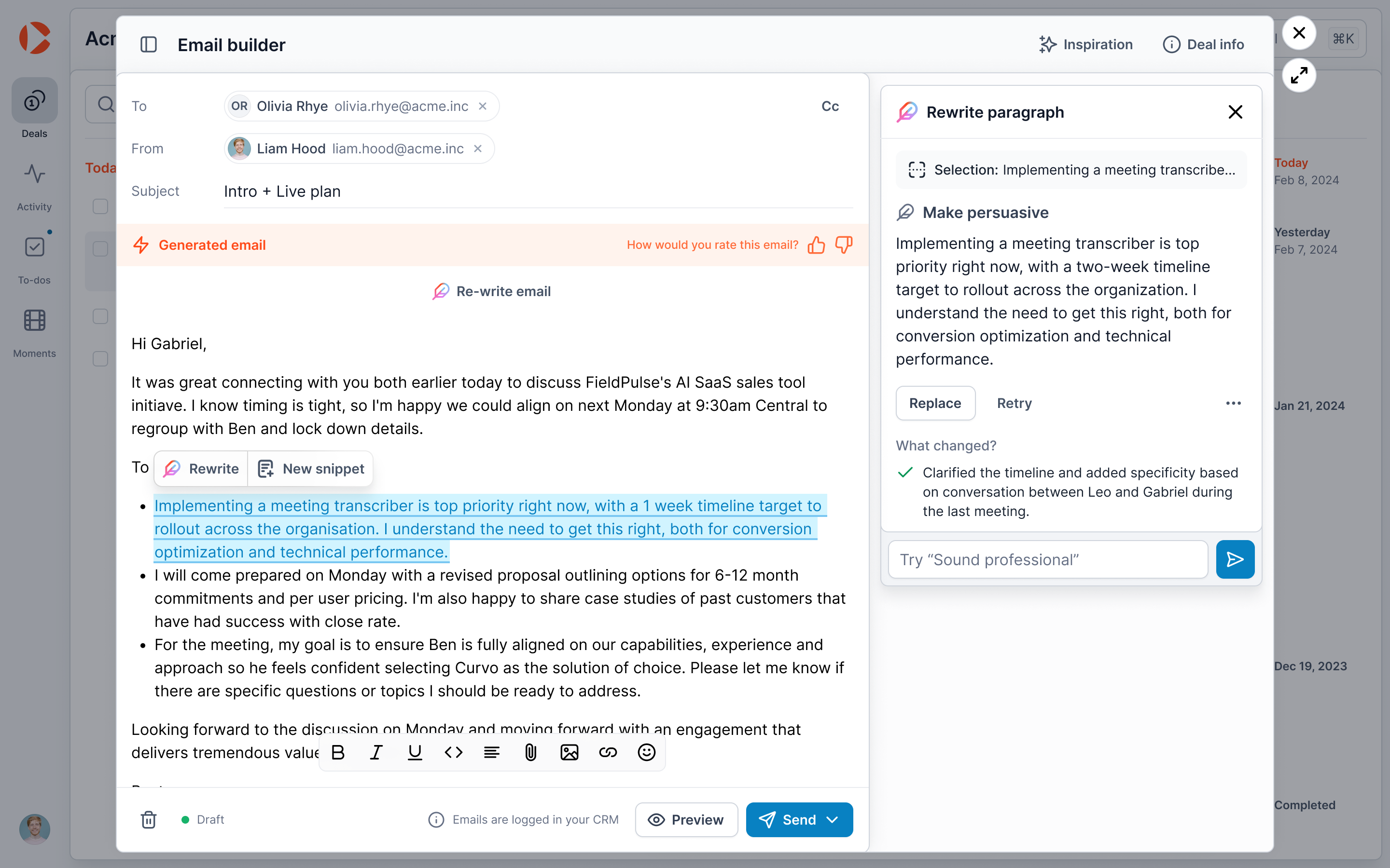 Curvo AI: Deal intelligence for next-generation sales team 8