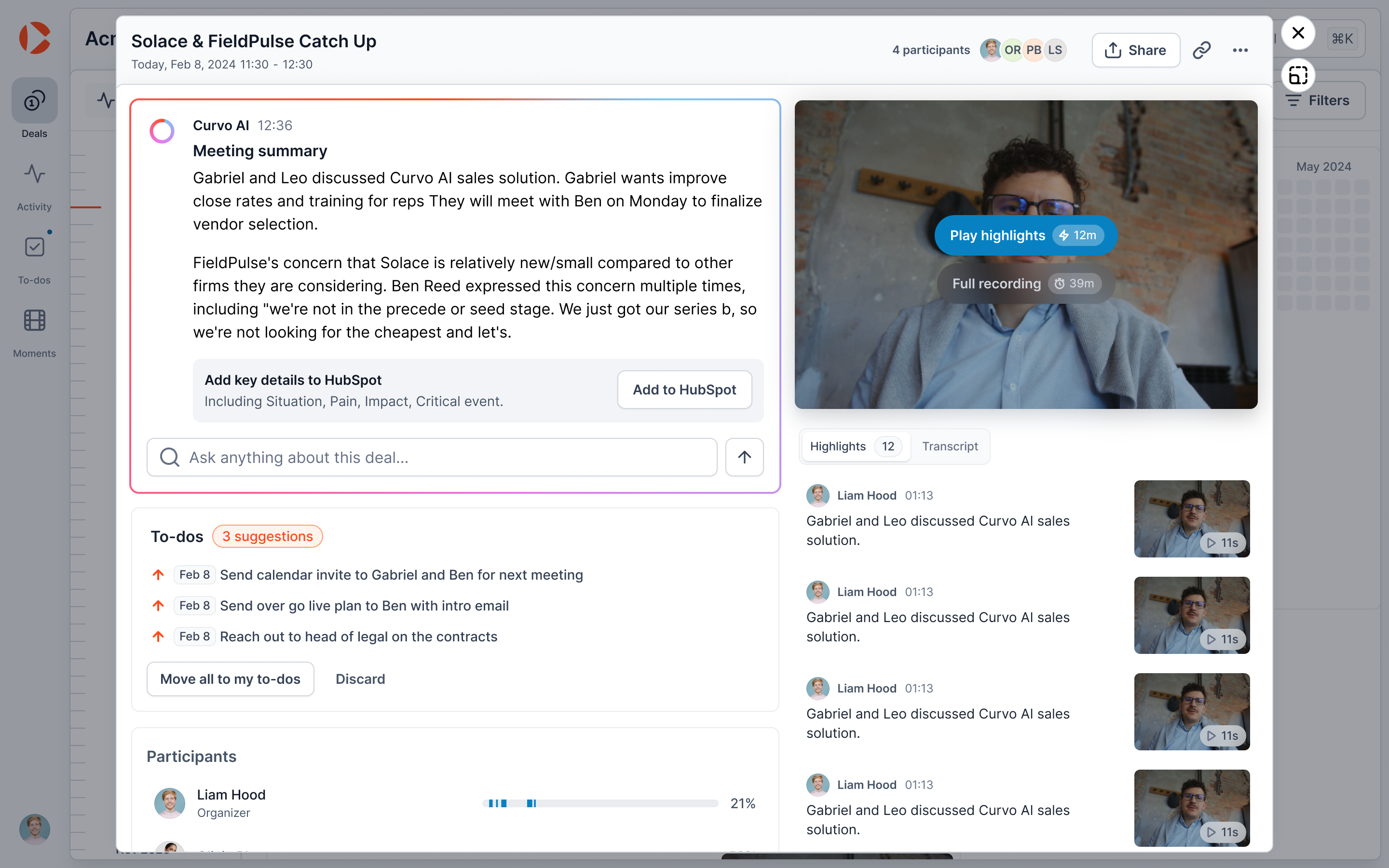 Curvo AI: Deal intelligence for next-generation sales team 6
