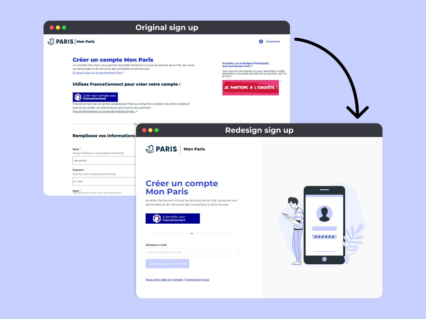 Mon Paris - Accessible Signup Form