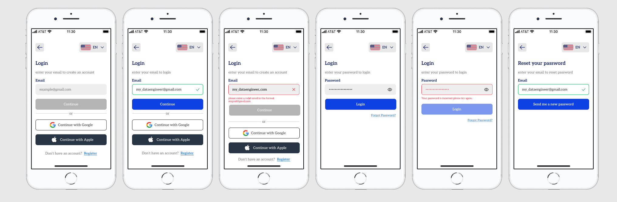 Accessible Login & Signup Flow for Data Buddy SaaS Platform 1