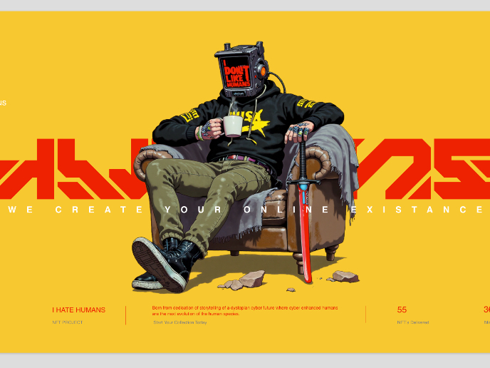 HUMANS NFT Landing Page