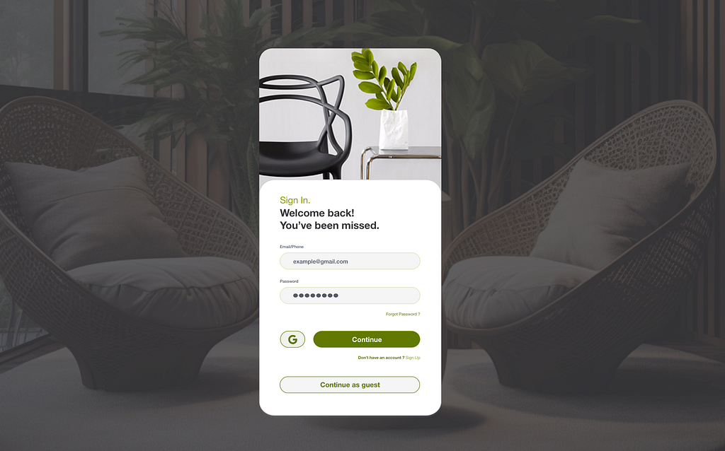 Sign In App Screen ( Concept ).