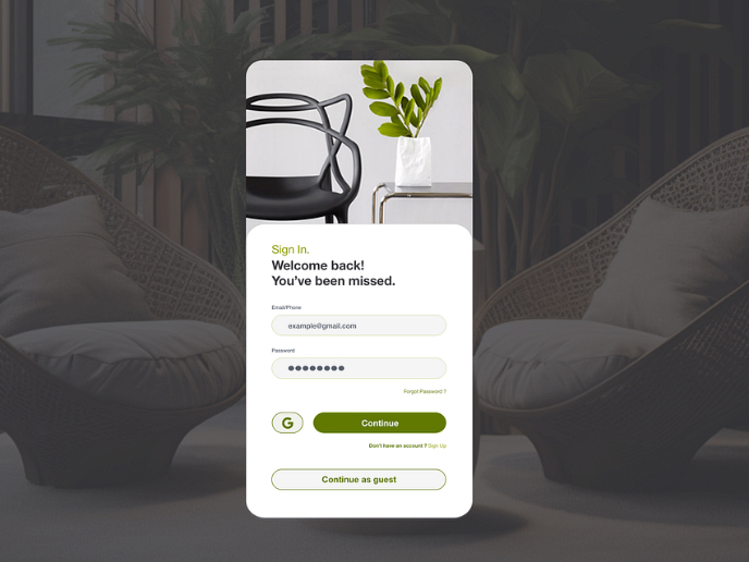Sign In App Screen ( Concept ).