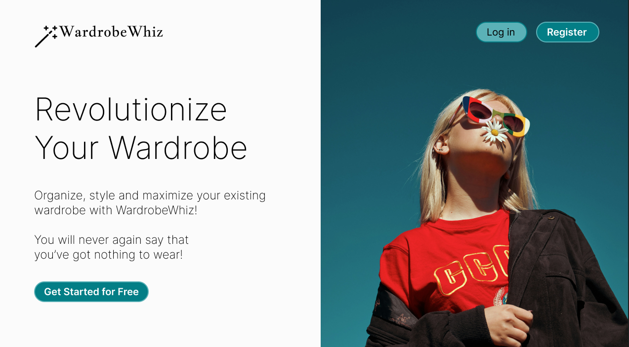 WardrobeWhiz Landing Page