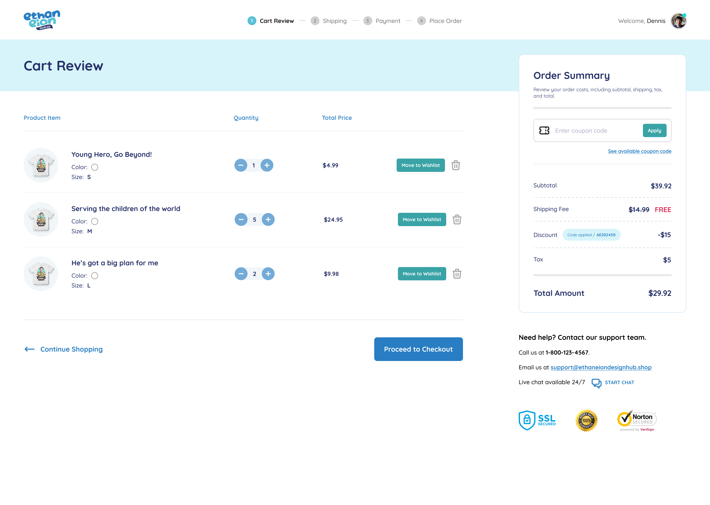 Ethaneiondesignhub / Checkout Page for E-Commerce Platform 1