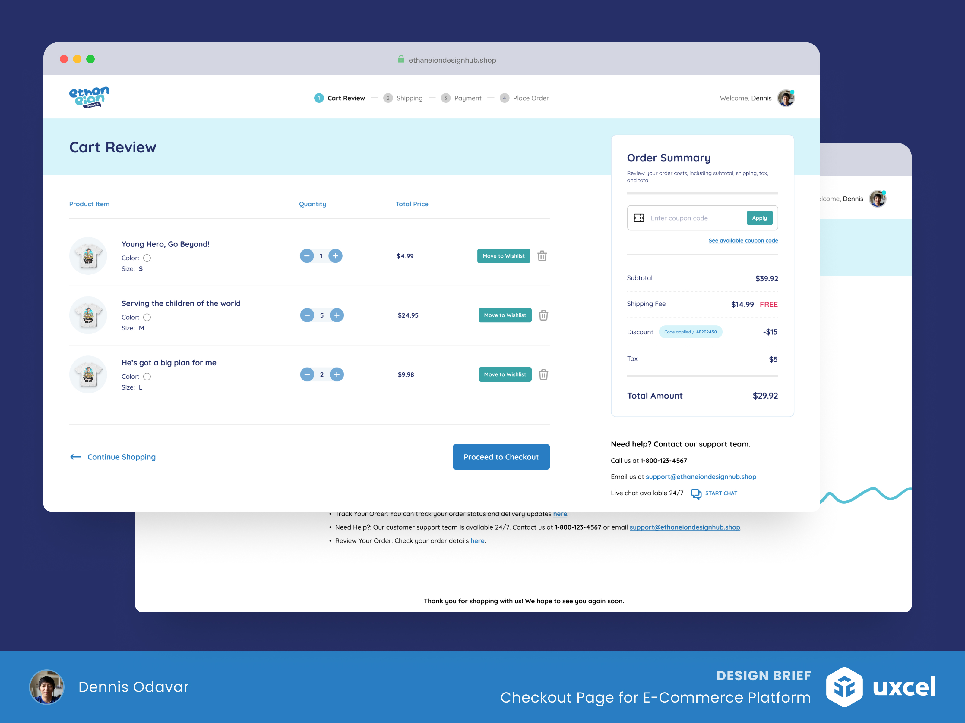 Ethaneiondesignhub / Checkout Page for E-Commerce Platform