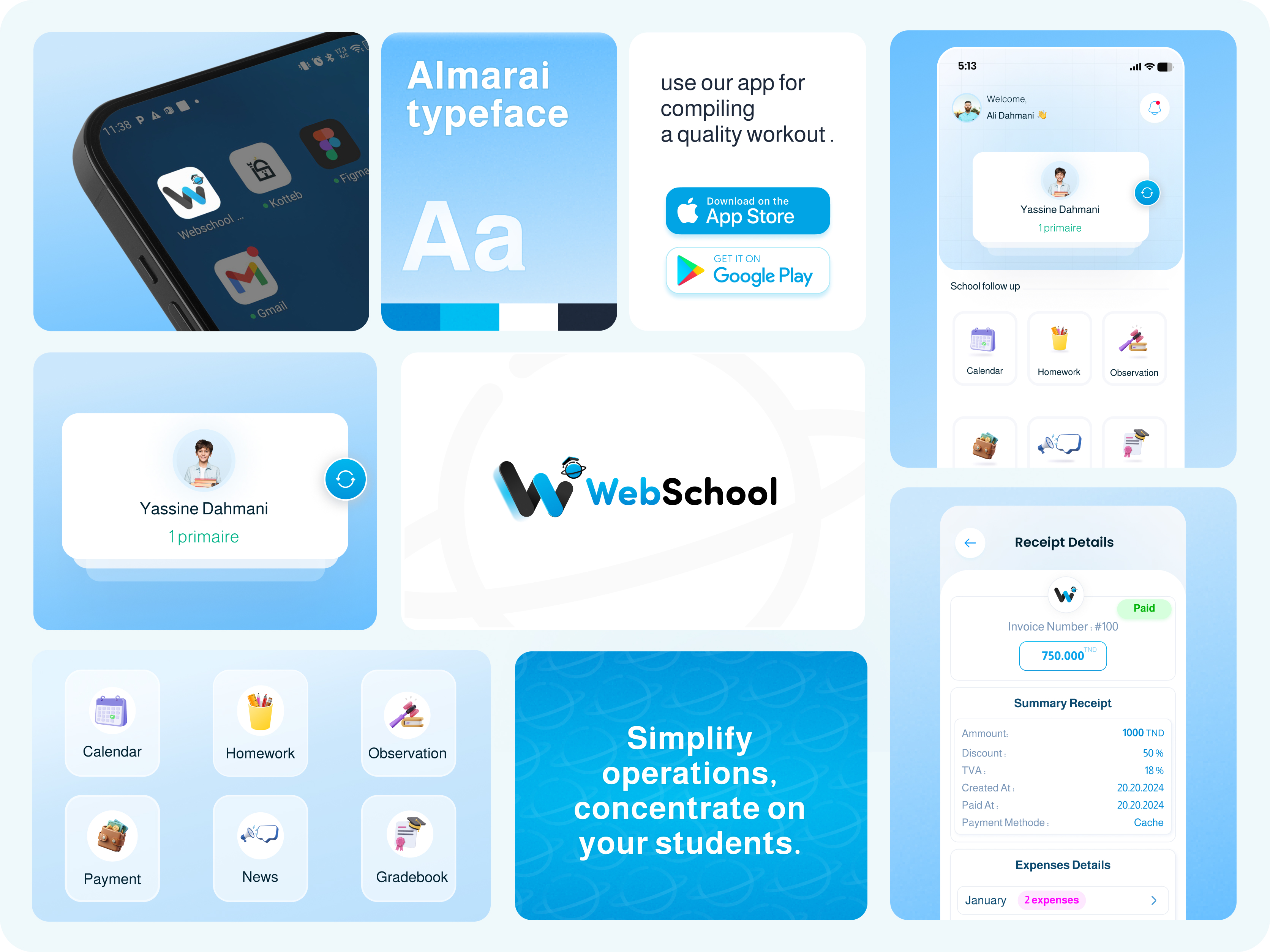 WebSchool Mobile Application