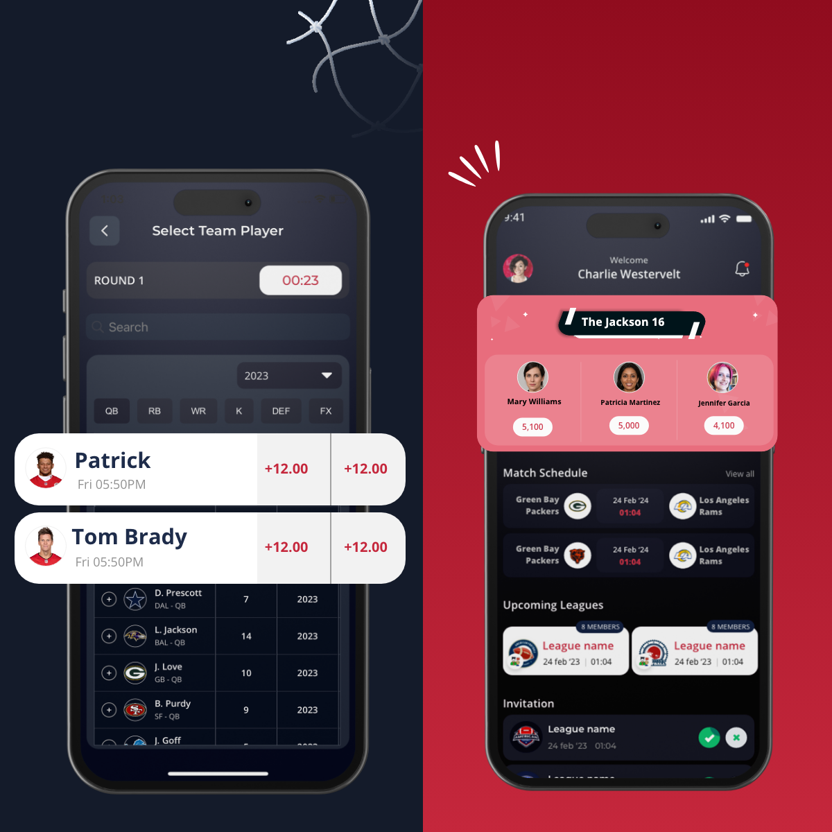 Fantasy Sports App Design