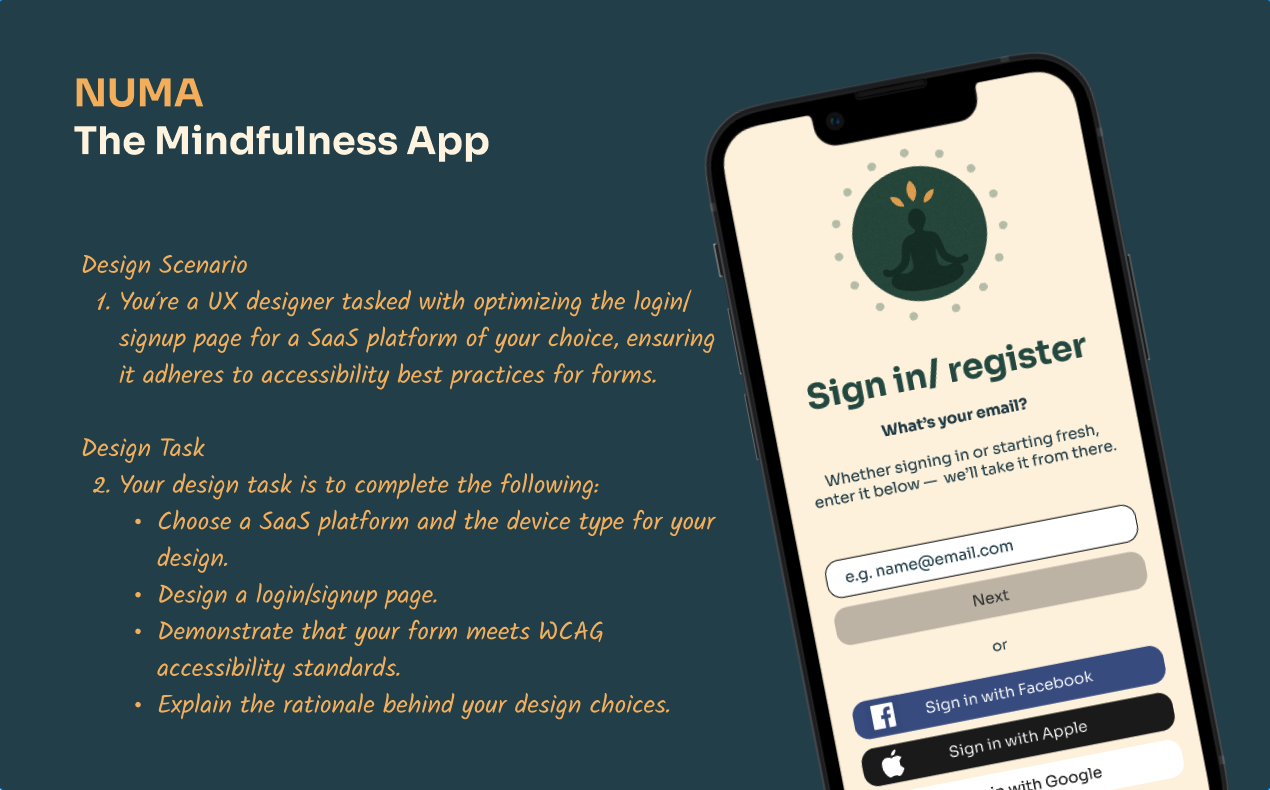UXCEL - Sign-up accessibility