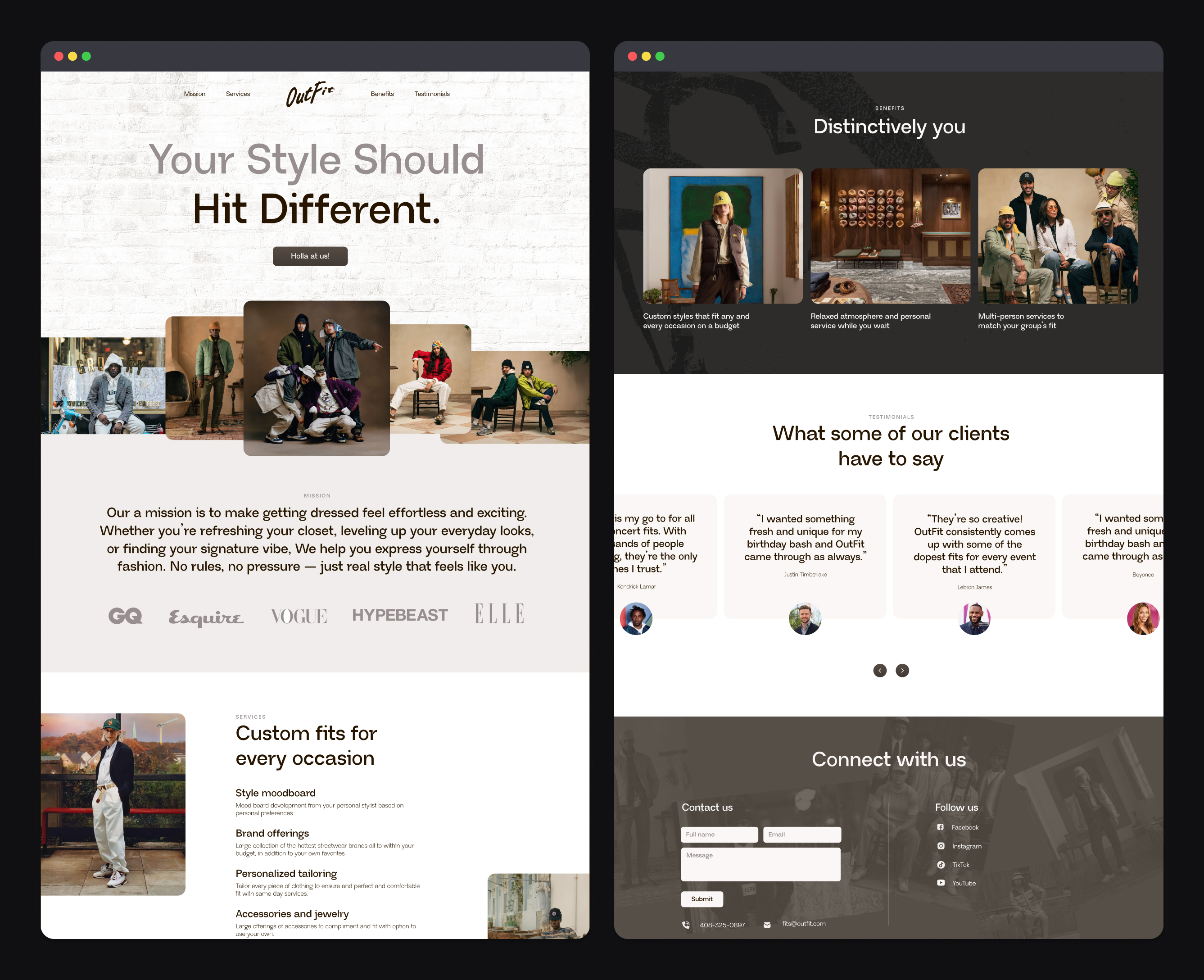 Fashion Service Landing Page 2