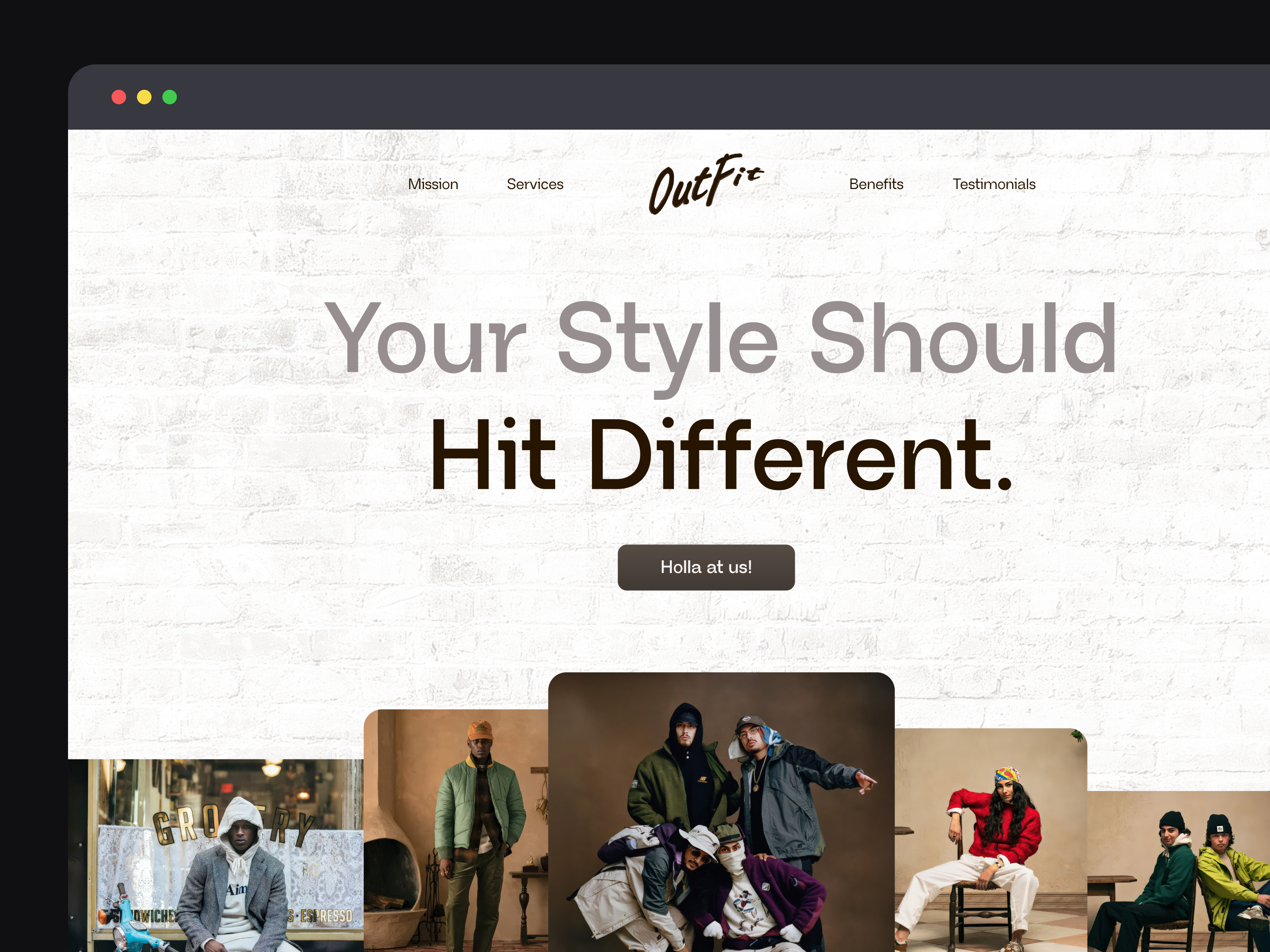Fashion Service Landing Page