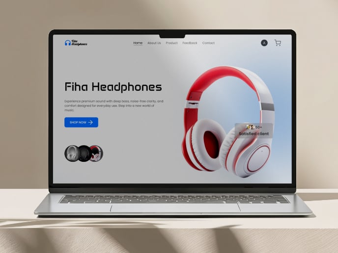 Headphone Selling E Commerce Landing page