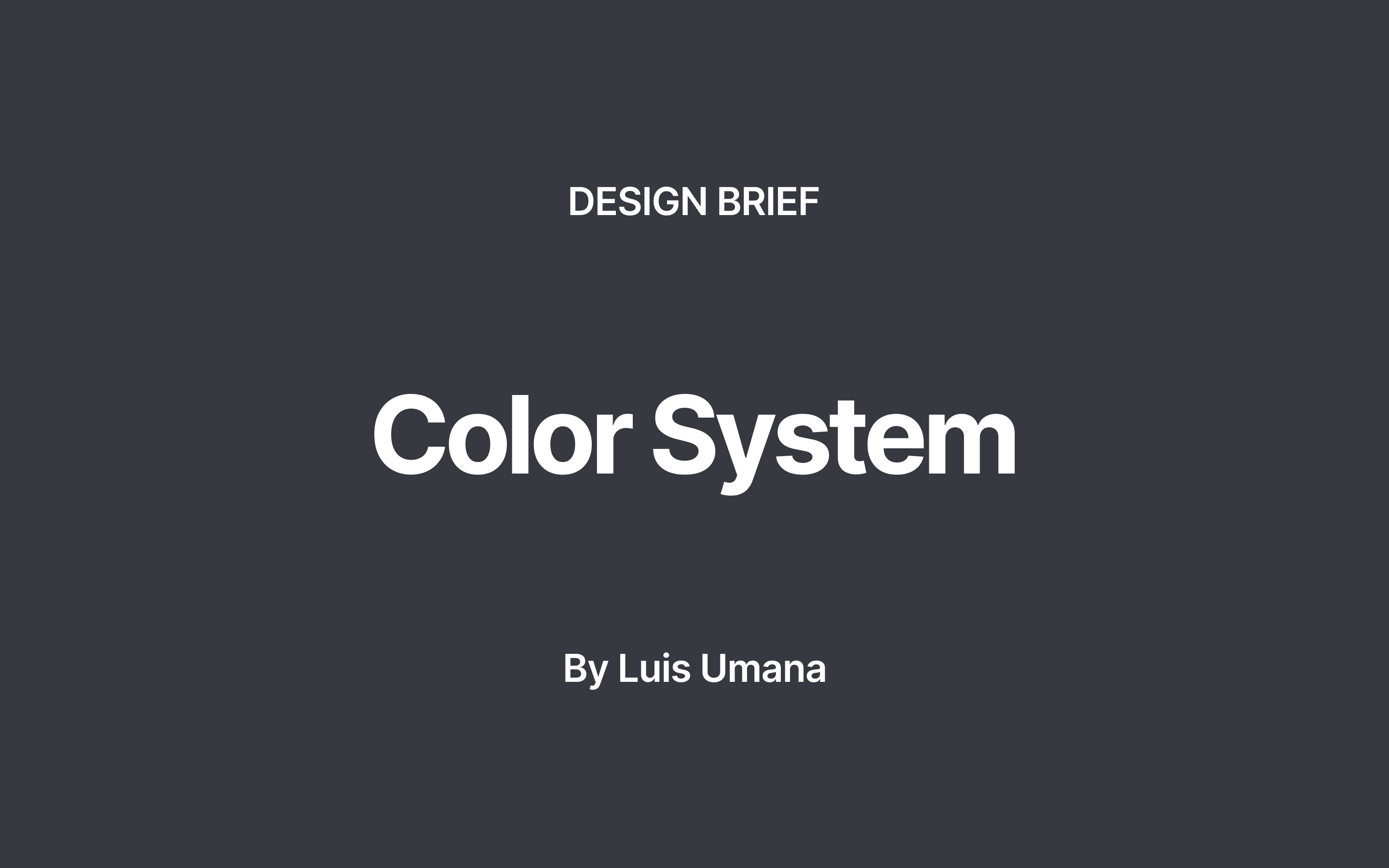 Color System for Productivity Tool