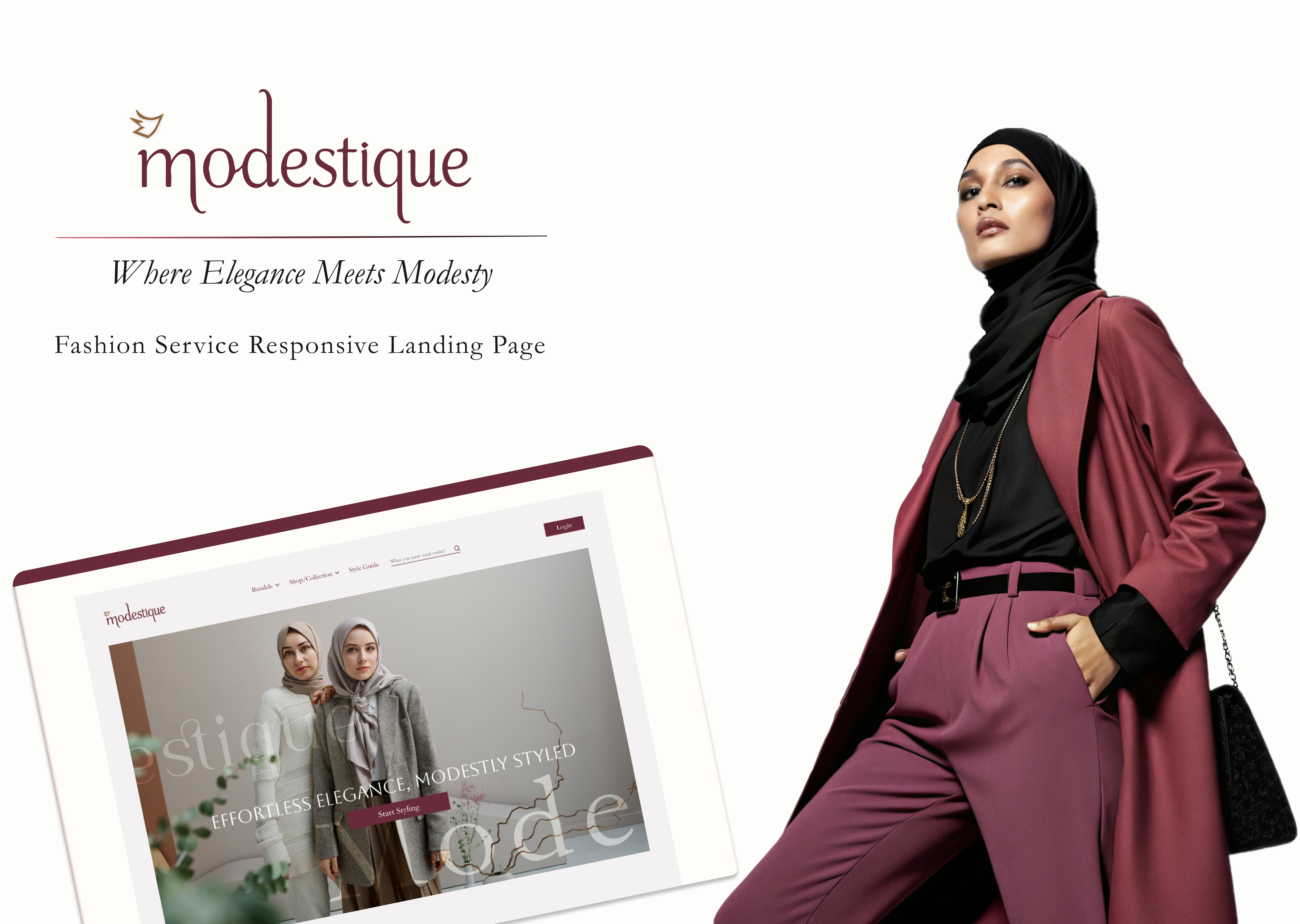 Fashion Landing Page – Personalized Styling for Modest Wear